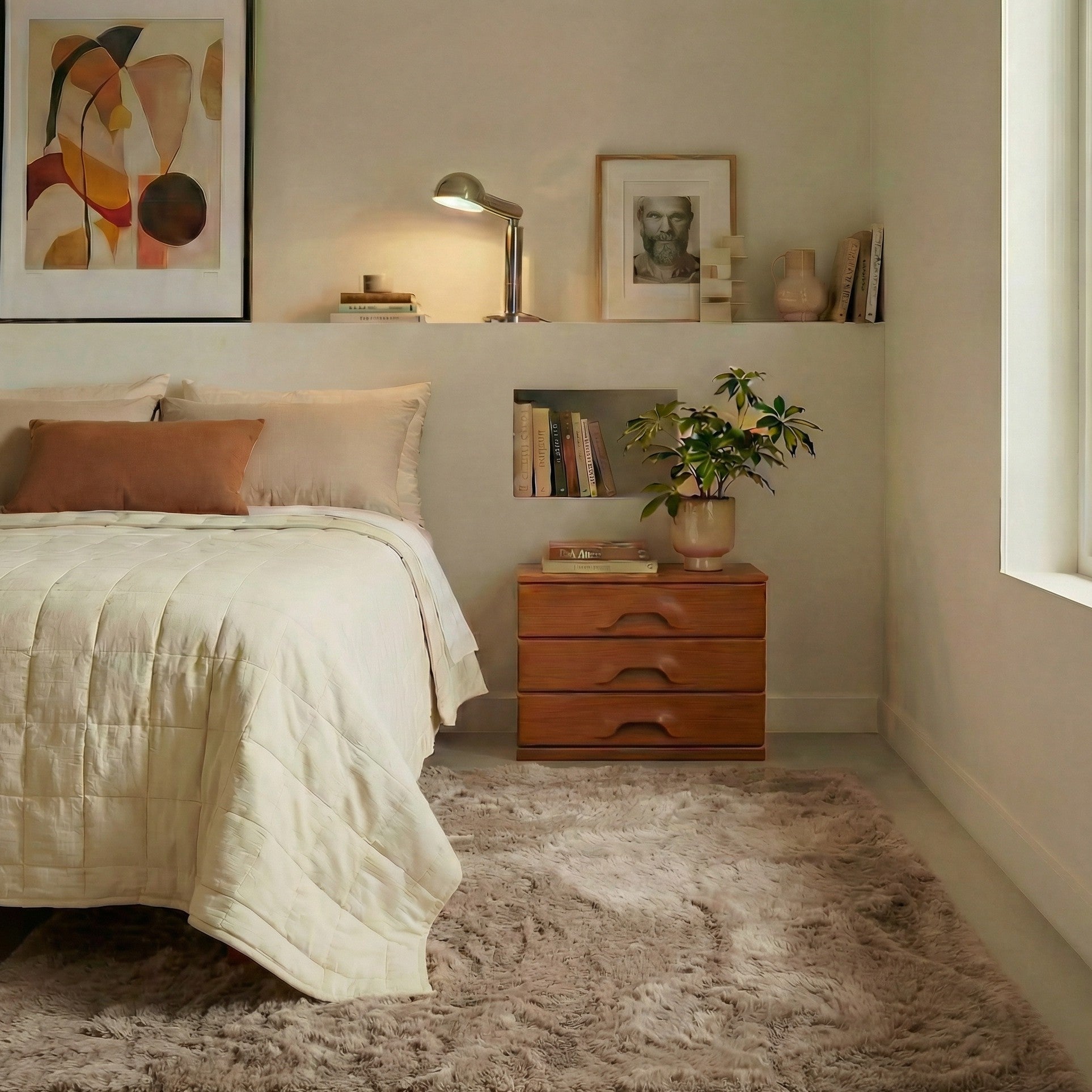 Hoogpolig vloerkleed Fluffy taupe schoonmaken onderhoud tips Mr Carpet