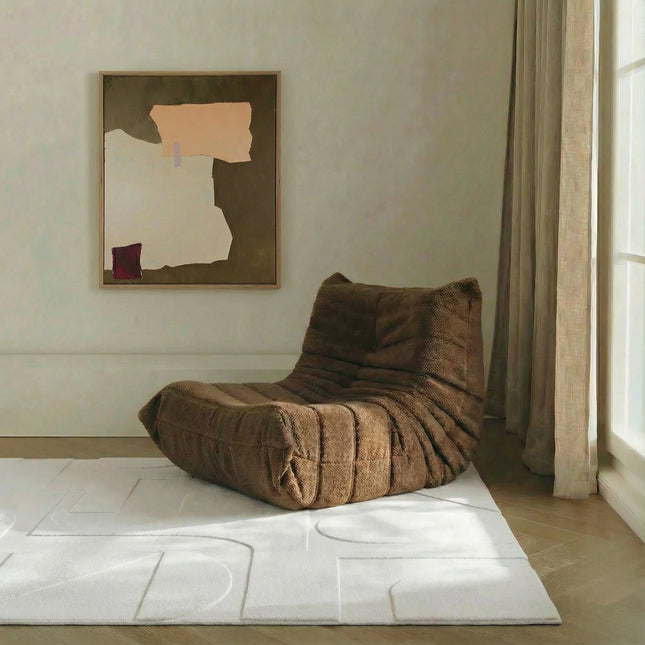 Vloerkleed Scandinavisch Ivoor wit hoog/laag donna