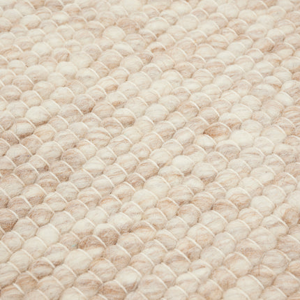 Wollen vloerkleed Beige/Bruin Gotland