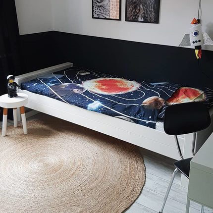 Rond jute vloerkleed naturel