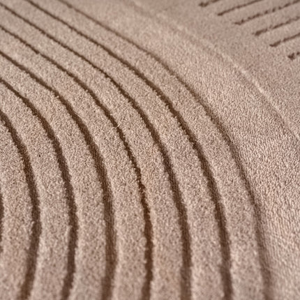 Vloerkleed Scandinavisch taupe hoog/laag Rosa