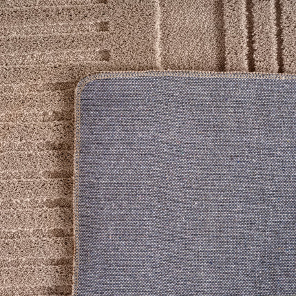 Vloerkleed Scandinavisch taupe hoog/laag Rosa