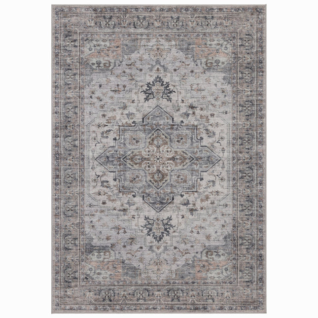 Vintage Vloerkleed Beige/blauw Luca