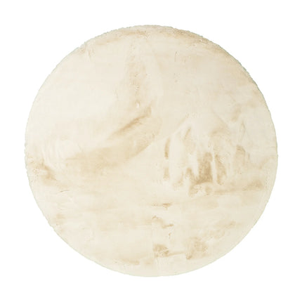 Rond Hoogpolig vloerkleed Extra Zacht Fluffy - Creme