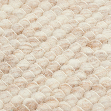 Wollen vloerkleed Beige/Bruin Gotland