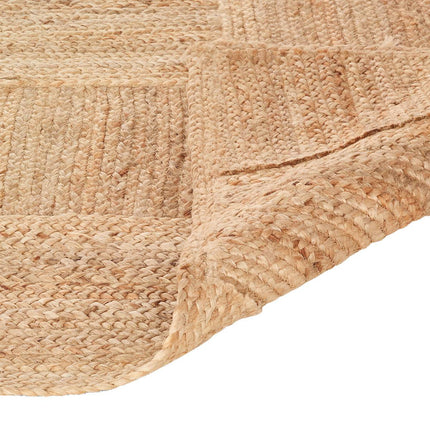 Jute vloerkleed Ruitstructuur naturel