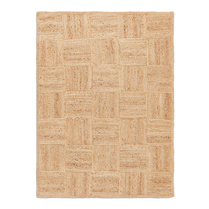 Jute vloerkleed Ruitstructuur naturel