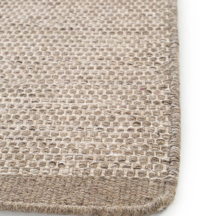 Wollen Loper vloerkleed Taupe Mave