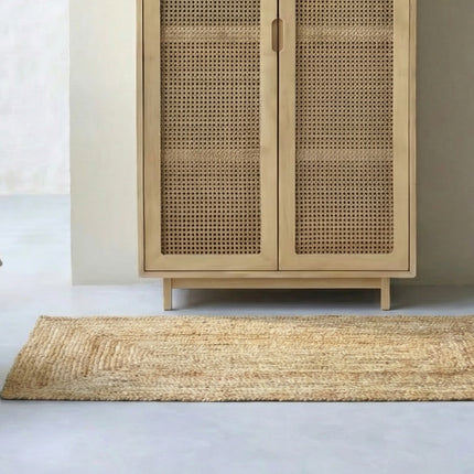 Jute loper vloerkleed naturel