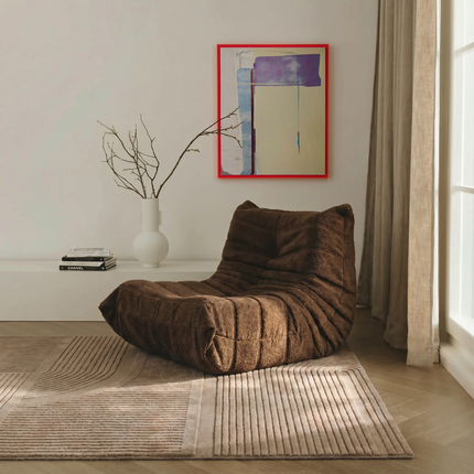 Vloerkleed Scandinavisch taupe hoog/laag Rosa