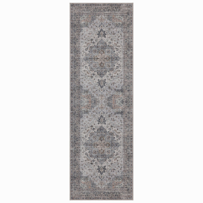 Vintage Loper Vloerkleed Beige/blauw Luca 80x250cm