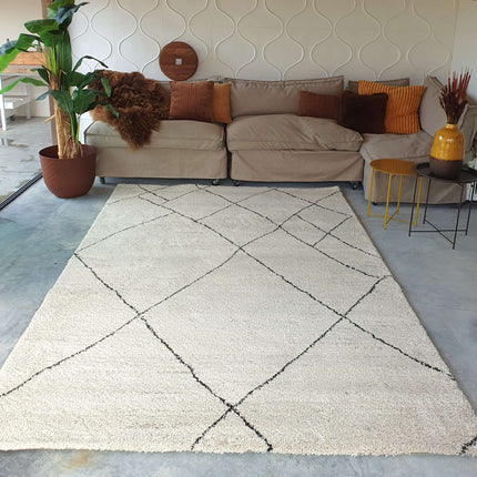 Berber Vloerkleed Lines Beige/bruin/Creme